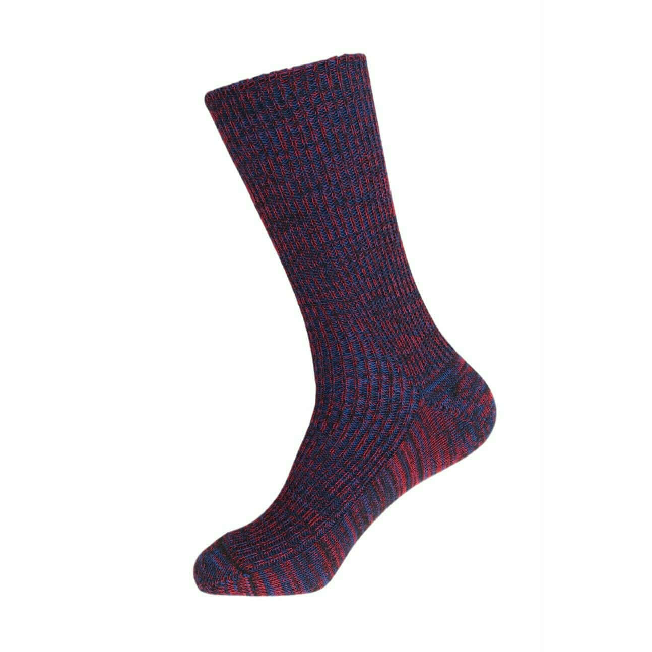 Otto Ribbed Merino Black/Blue/Red S - Main Image