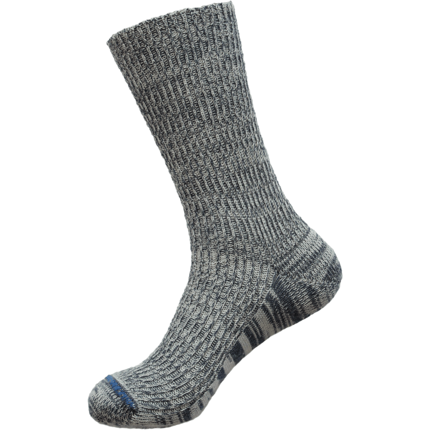 Australian made merino wool/hemp blend synthetic-free compostable medium weight ribbed sock