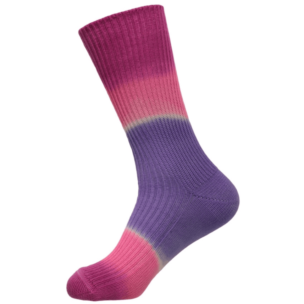 Australian made Kiamma local merino medium ribbed hand dyed sock