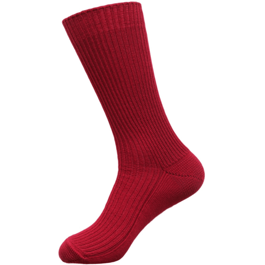 Australian made Narrawa medium ribbed merino wool sock