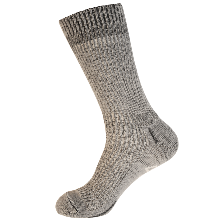 Lerida Luxury Ribbed Merino Wool/Silk Seamless Casual Sock