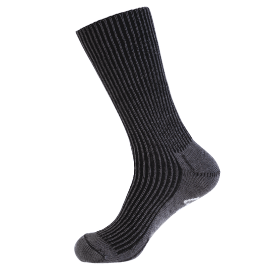Lerida Luxury Ribbed Merino Wool/Silk Seamless Casual Sock