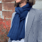 Broker Pure Merino Wool Wide Ribbed Scarf
