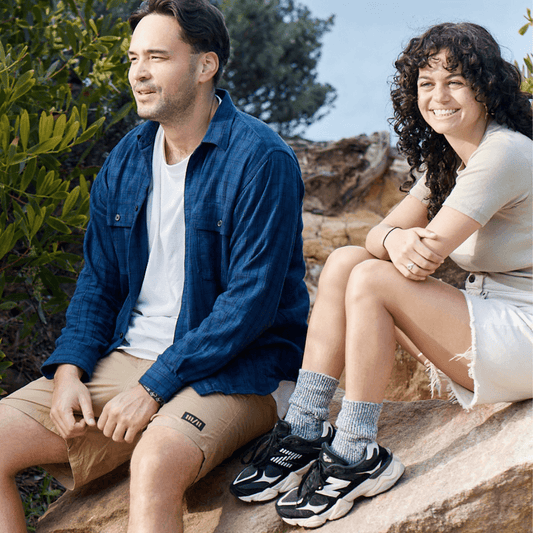 Echidna Loose Top Luxury Ribbed Merino Wool/Hemp Casual Sock