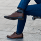 Walter Loose Top Argyle Merino Wool Dress Sock