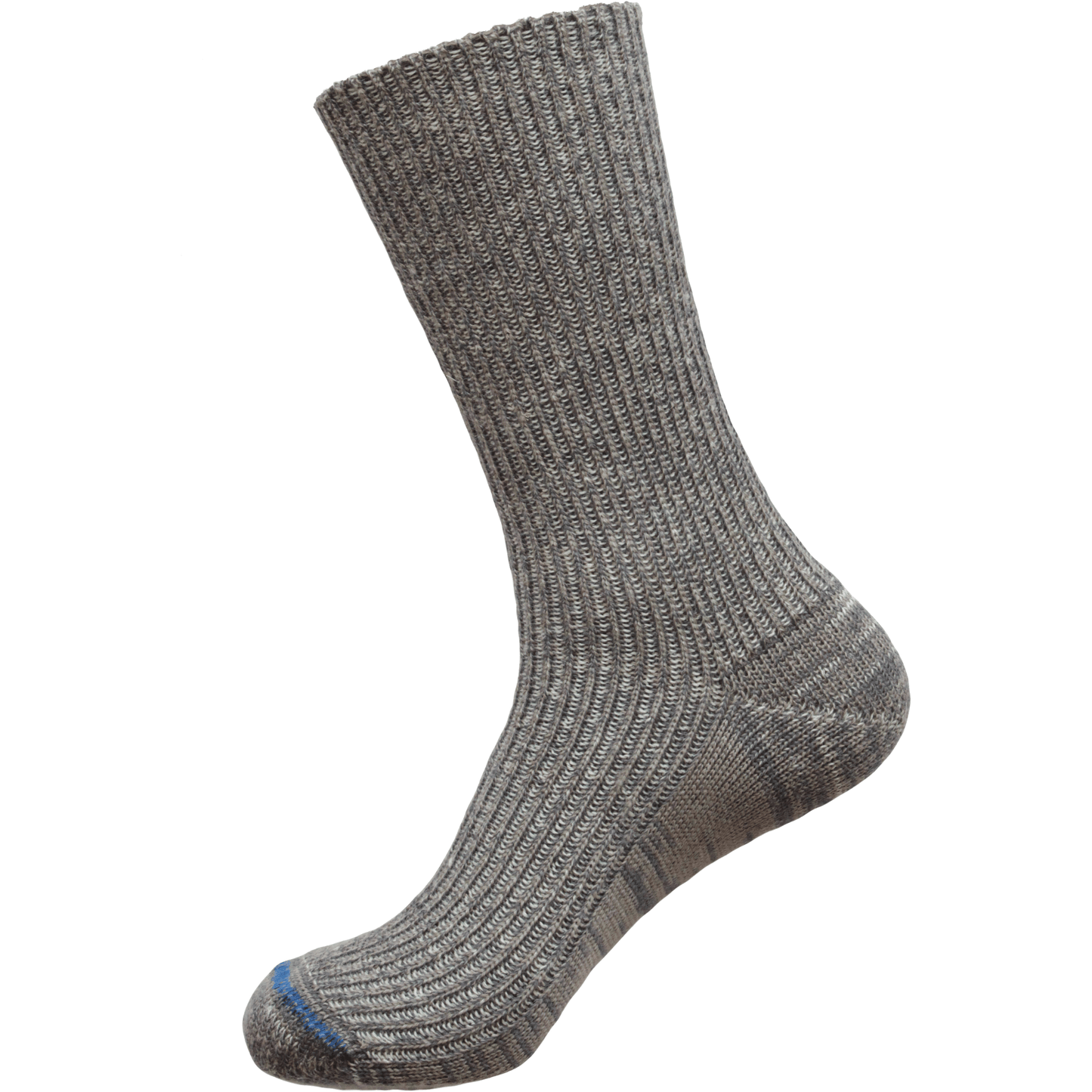 Australian made merino wool/hemp blend synthetic-free compostable medium weight ribbed sock