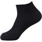 Australian made black Johanne cotton medium ribbed ankle sock